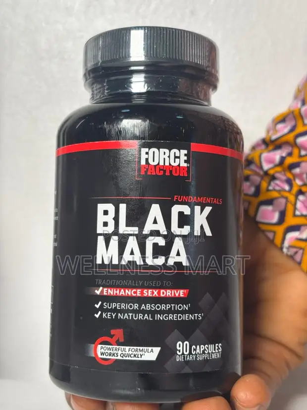 Force Factor Black Maca 1000mg 90 Caps | USA Namiji Ingantacciyar Lafiya - 1