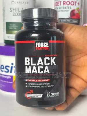 Force Factor Black Maca 1000mg 90 Caps | USA Namiji Ingantacciyar Lafiya