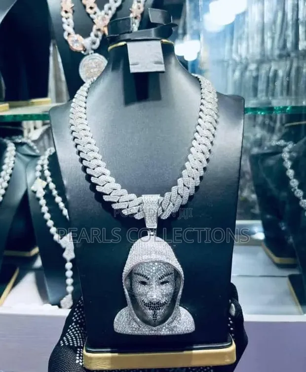 Anonymous Diamond Pendant & Cuban Chain - 1