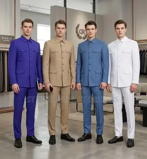 ST Vincent Safari Suits - Namiji Formal White
