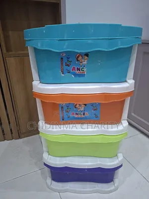 Children's Plastic Drawers - 4 Layers