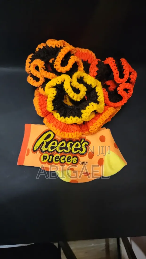 Reese's Pieces Crochet Scrunchie Set - 1