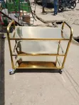 3-Step Gold Food Trolley - 2