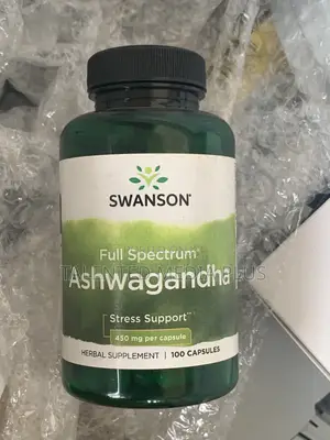 Swanson Ashwagandha Cikakken Tushen Ganyen Magani, 450mg/100 Kapsul