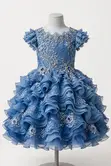A&W Blue Lace Ball Gown (3-5Y) - 1