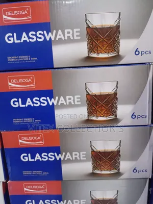 340ml Whiskey Glass Cups (Set of 6)