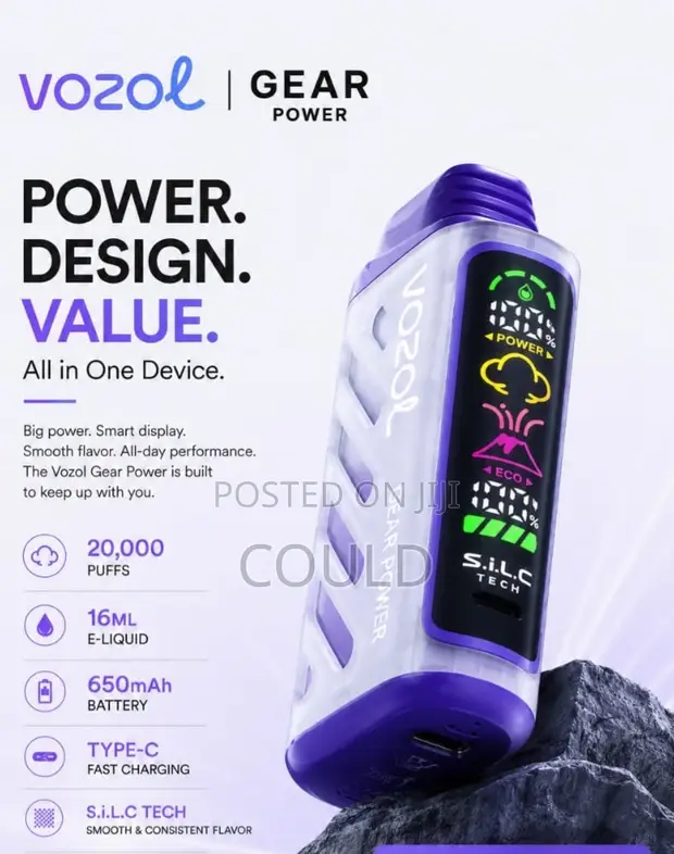 Vozol Gear Power 20000 Disposable Vape: Blueberry Storm - 1