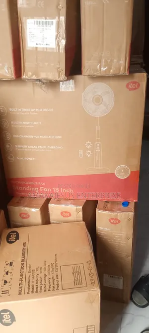 Itel Rechargeable Standing Fan 18 Inch IF18-M001