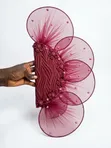 Fascinator Hand Fan - Bridal - 1