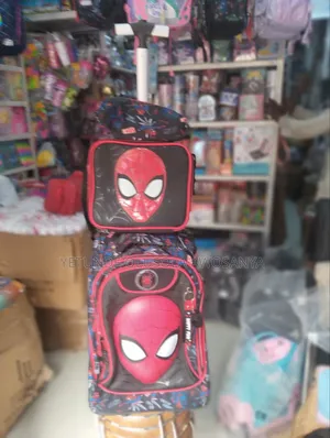 Disney Spiderman 3-Piece Big Wheel Trolley Set (Red/Black)