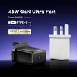 Oraimo 45W GaN Ultra Fast Wall Charger OCW-5451U - 2