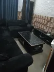 Elegant Black Sofa Set & Center Table - 1