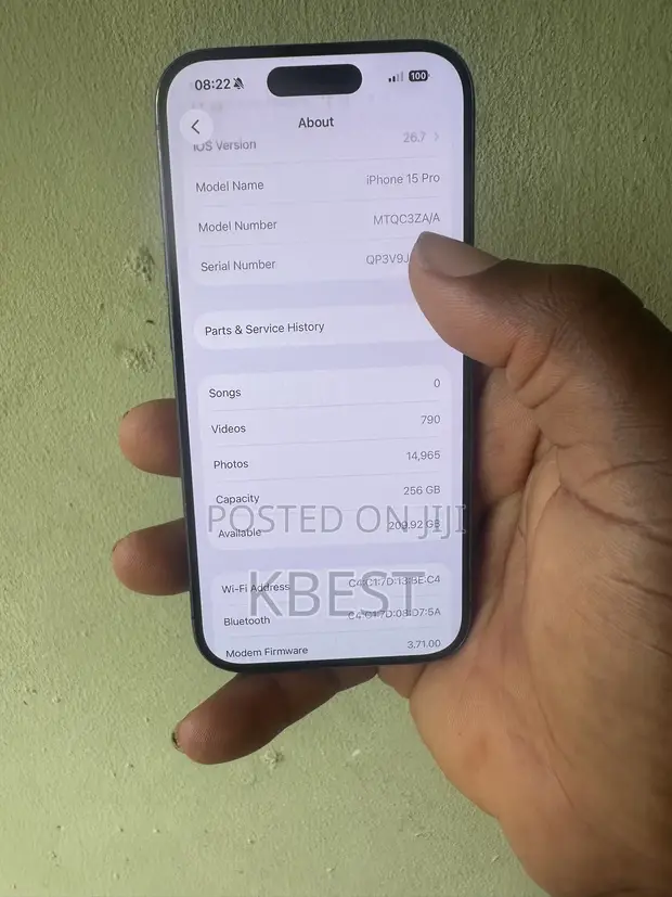 Apple iPhone 15 Pro 256GB Blue - 1