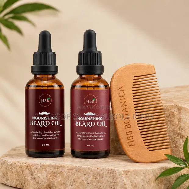 Nourishing Beard Oil & Comb Set - Ibadan - 1