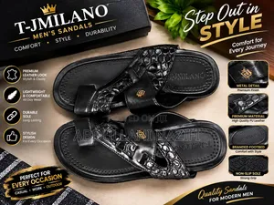 Karen Millen Men's Classic Leather Sandals