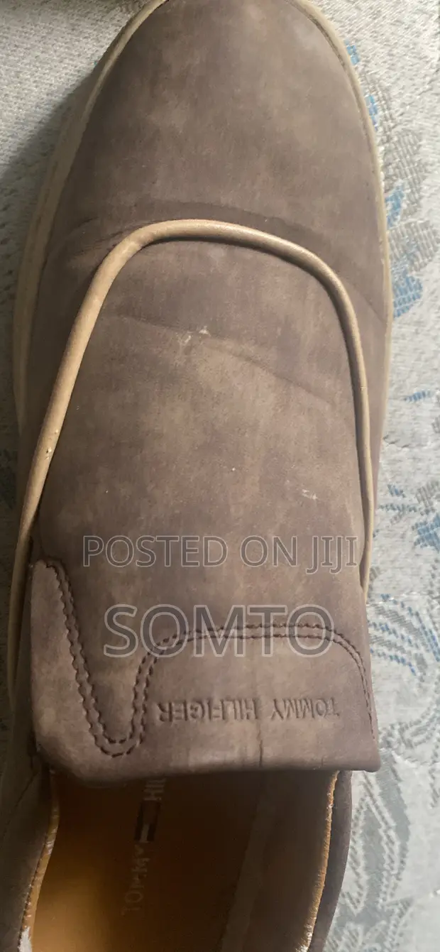 Tommy Hilfiger Men's Brown Leather Sneakers Size 45 - 1
