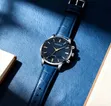 MSCXDK Namijin Kallon Alatu na Quartz - Blue Leather - 2