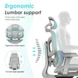 Ergonomic Mesh Executive Chair Mai Leg Rest - 1