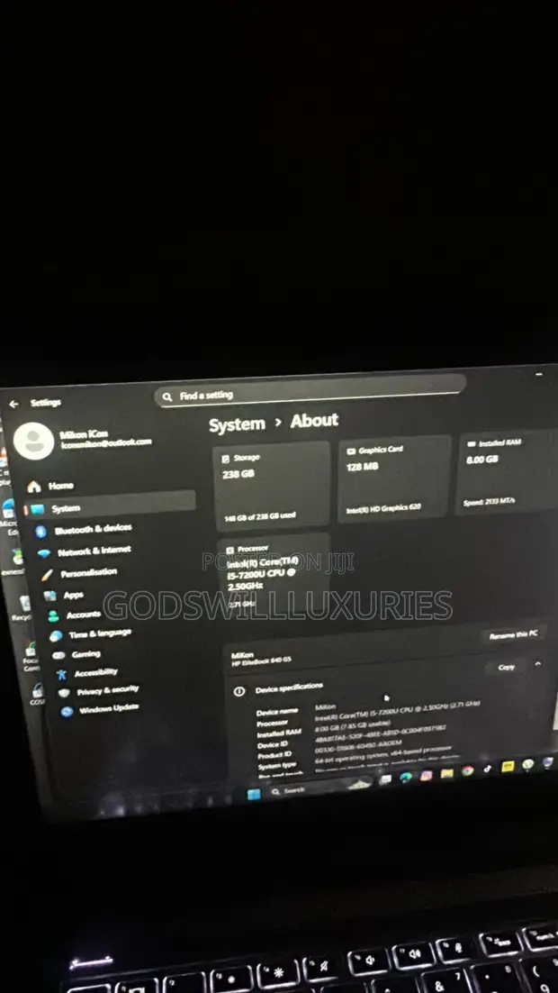 HP EliteBook 840 G5 Laptop - 8GB RAM, 250GB SSD - 1