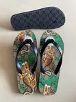 Nike Classic Camo Velcro Flats Shoes - Brown - 5