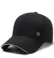 Minimalist Black Men's Baseball Cap - 1