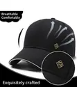 Minimalist Black Men's Baseball Cap - 4