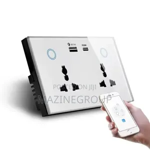16A Double Gang WiFi Smart Socket with USB/USB-C