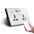 16A Double Gang WiFi Smart Socket with USB/USB-C - 1