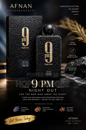 Afnan 9pm Night Out Eau de Parfum