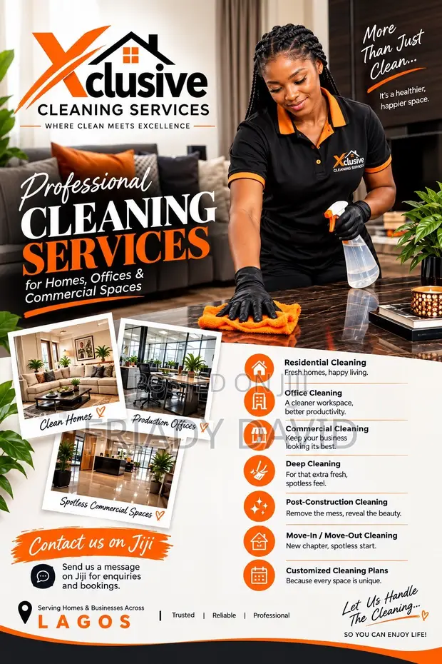 Xclusive Cleaning Services: Gidaje & Ofisoshi a Legas - 1