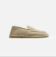 Zara Gaskiyar Suede Moccasin Loafers - Beige - 2