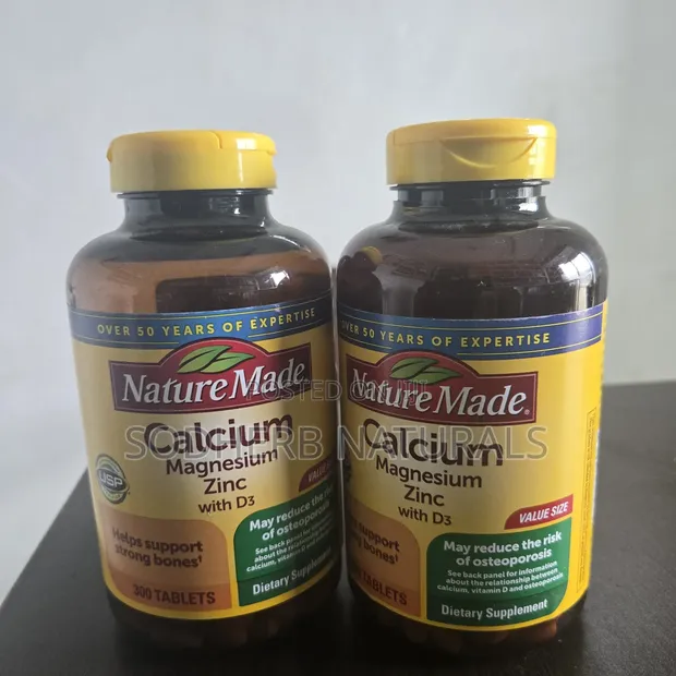 Nature Made Calcium, Magnesium, Zinc tare da D3 - 300 Tablets - 1