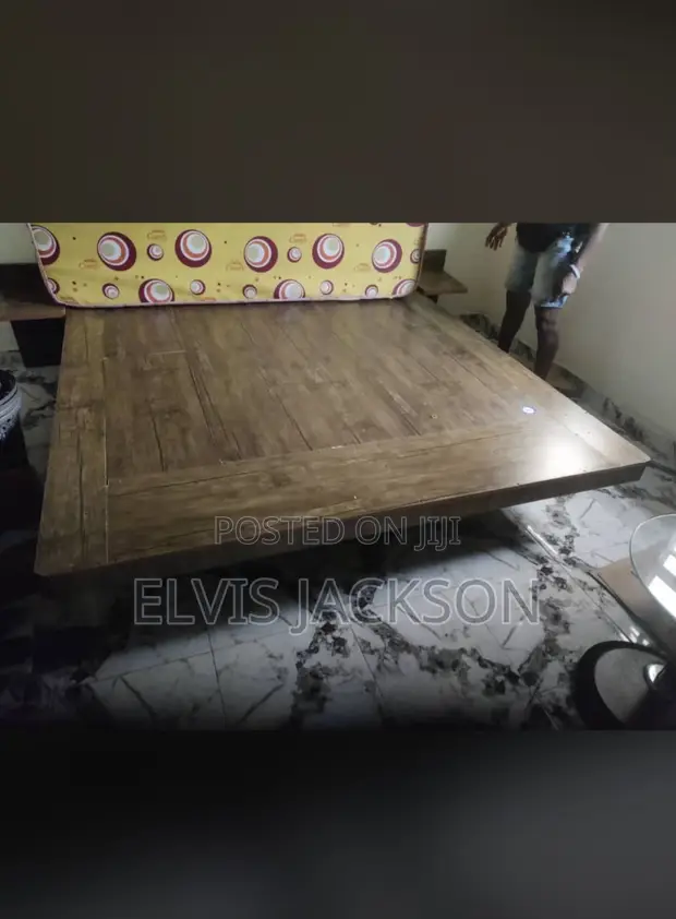 Home Interiors King Size Bed Frame and Mattress - Used - 1