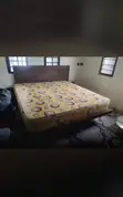 Home Interiors King Size Bed Frame and Mattress - Used - 2