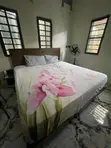 Home Interiors King Size Bed Frame and Mattress - Used - 3