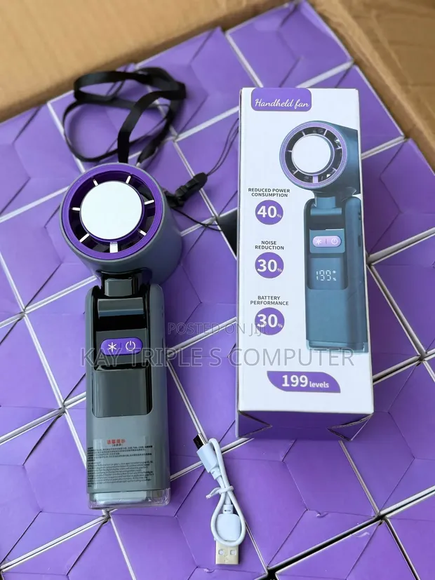 Injin Fannu Mai Sake Caji tare da Nuni na LED + Power Bank - 1