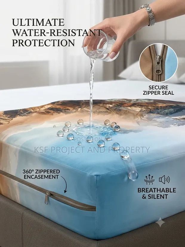 Oceanic Haven Waterproof Mattress Protector - 1