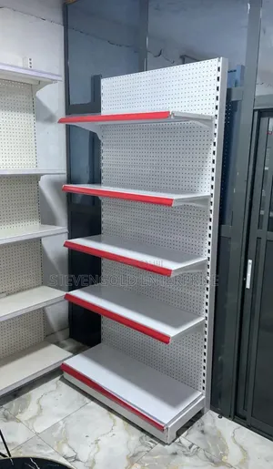 Single-Sided Metal Shelf/Rack - Strong Storage Display