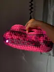 Handmade Sequin Crochet Bag - 1