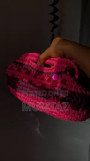 Handmade Sequin Crochet Bag