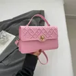 Luxury Embossed Top-Handle Handbag - 2