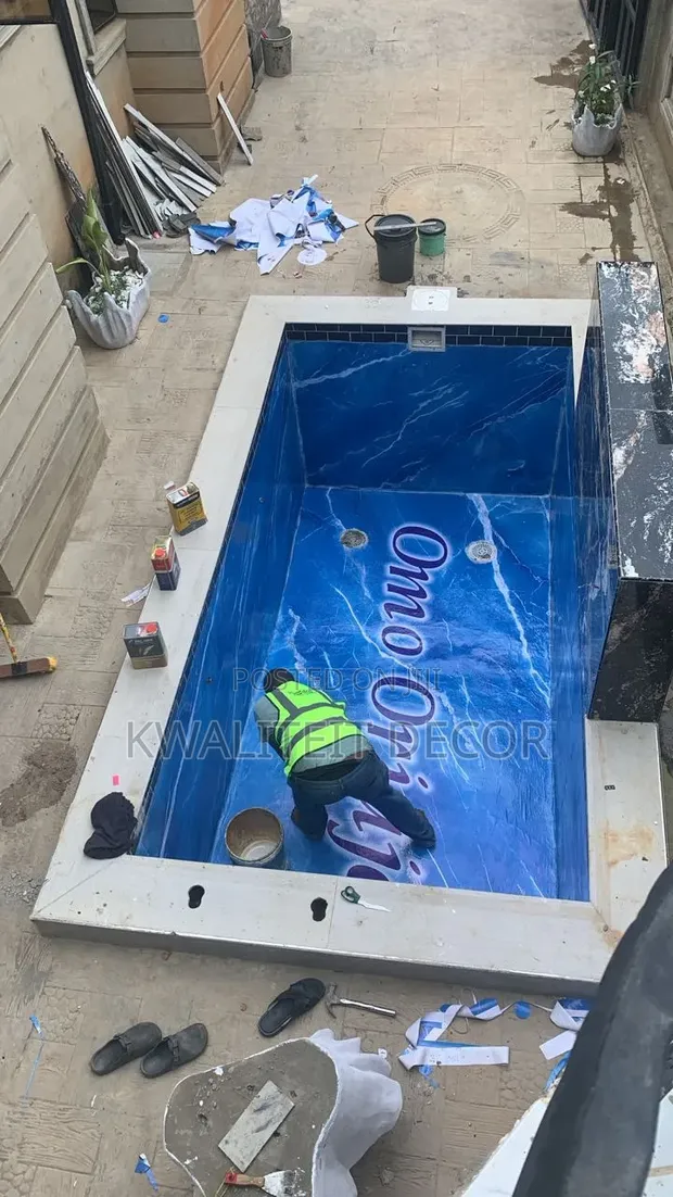 3D Epoxy Swimming Pool Flooring - 1