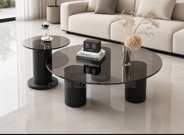 Simple Glass Top Center Table da Kafa Kayi - 1