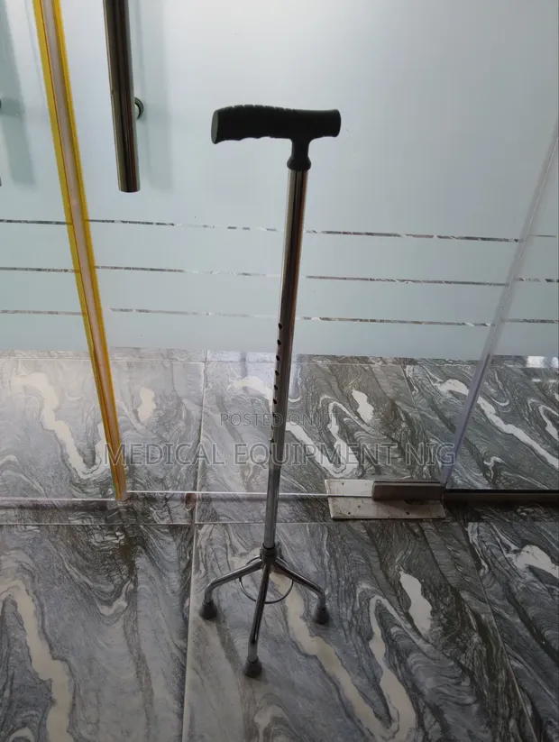 Adjustable Quadripod Walking Stick - 1