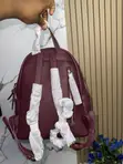 Pufandaishu Monkey Backpack - Burgundy - 2