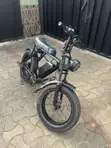 2025 Fat Tire Electric Motorcycle - Black - 3