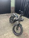 2025 Fat Tire Electric Motorcycle - Black - 4