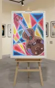Abstract Art Painting: Music is Life - 1