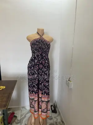 Women's Stylish Halter Neck Sundress | Made in Nigeria