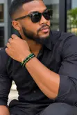 Luxury Green Beaded Bracelet Set - 1